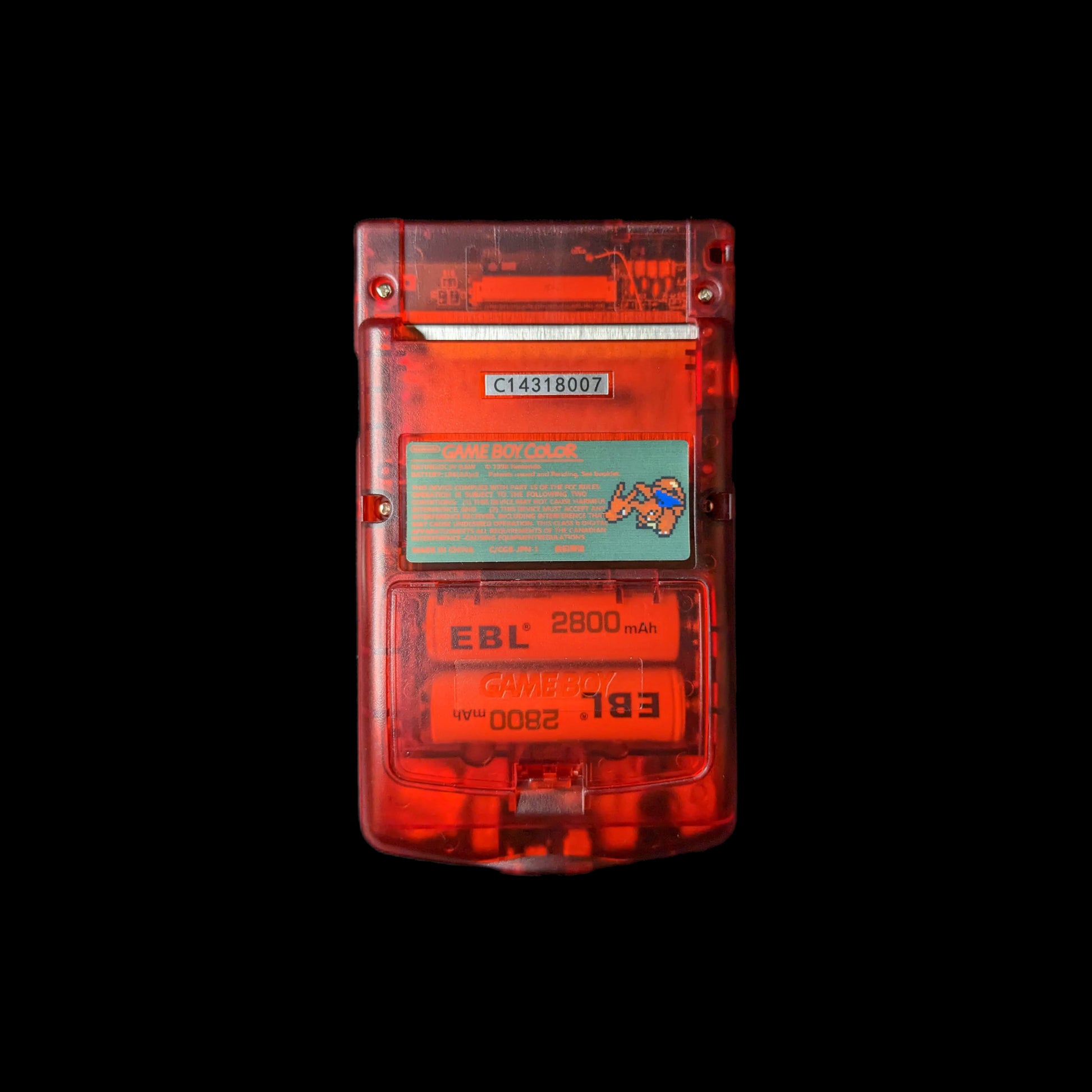 Custom Red Gameboy Color with IPS Display and Backlit Logo – Geek Tech