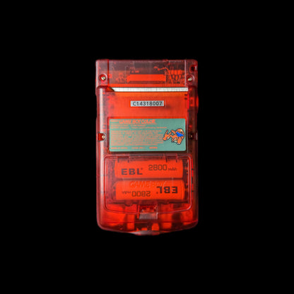 Custom Red Gameboy Color with IPS Display and Backlit Logo
